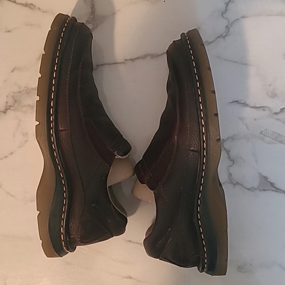 Dr Martens Orson Men's 10 Brown Leather Slip-On Loafers Shoes Slip Oil Resistant - Picture 6 of 14